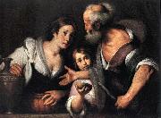 Bernardo Strozzi, Prophet Elijah and the Widow of Sarepta